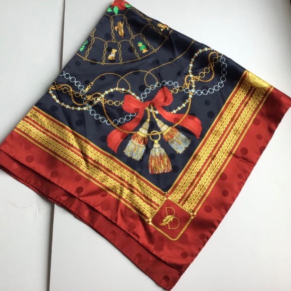 Basile hand rolled women Silk Écharpe/scarf gorgeous print & colours - Picture 2 of 7